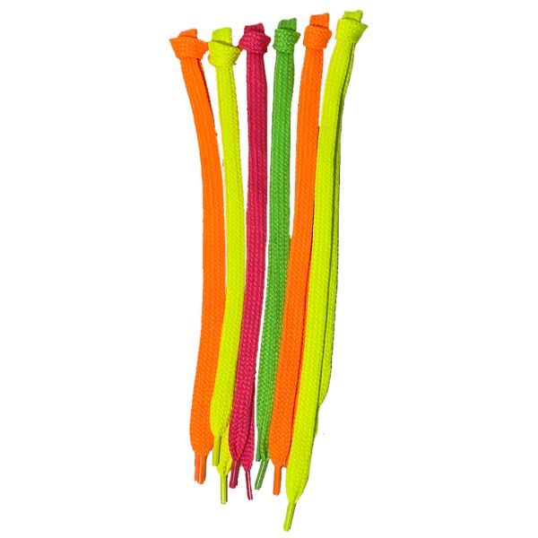 Cordón de Poliéster chato fantasía fluor